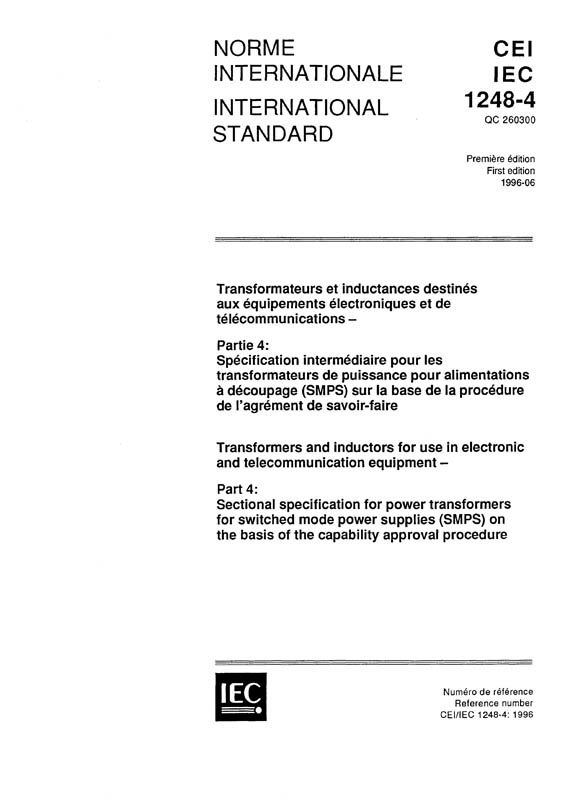 Cover IEC 61248-4:1996
